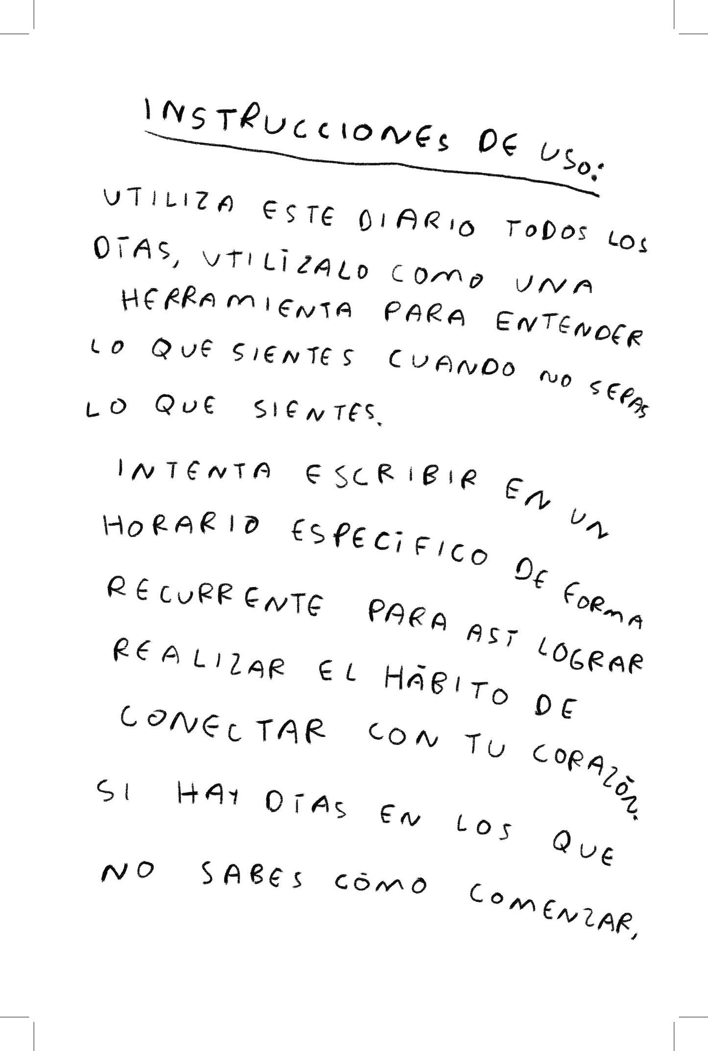 Hola, corazon - Diario para entender tus sentimientos (imprime en casa) - Torna Gris - Artista Mexicano