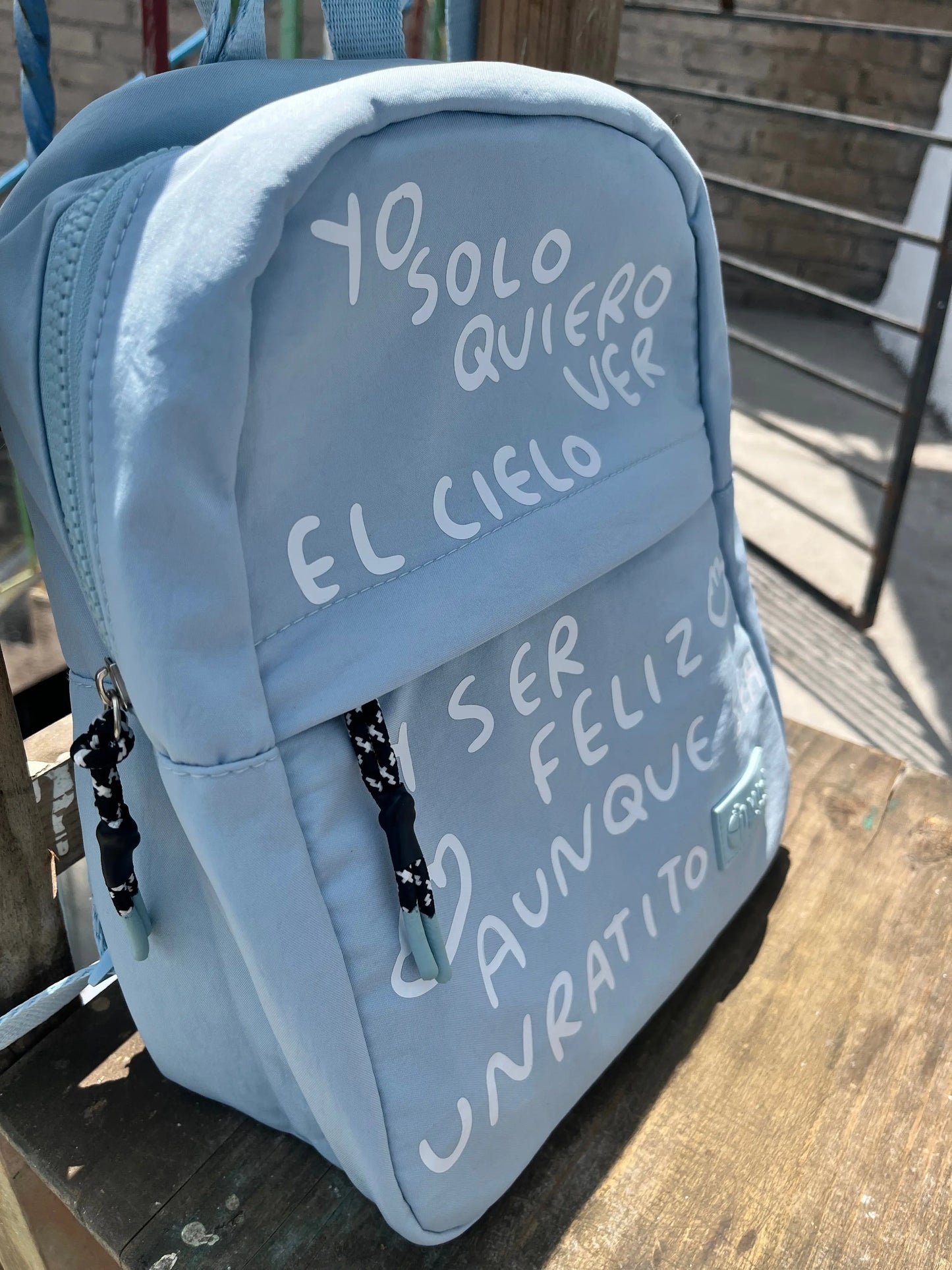 Mochila mini backpack AZUL Torna Gris - Artista Mexicano