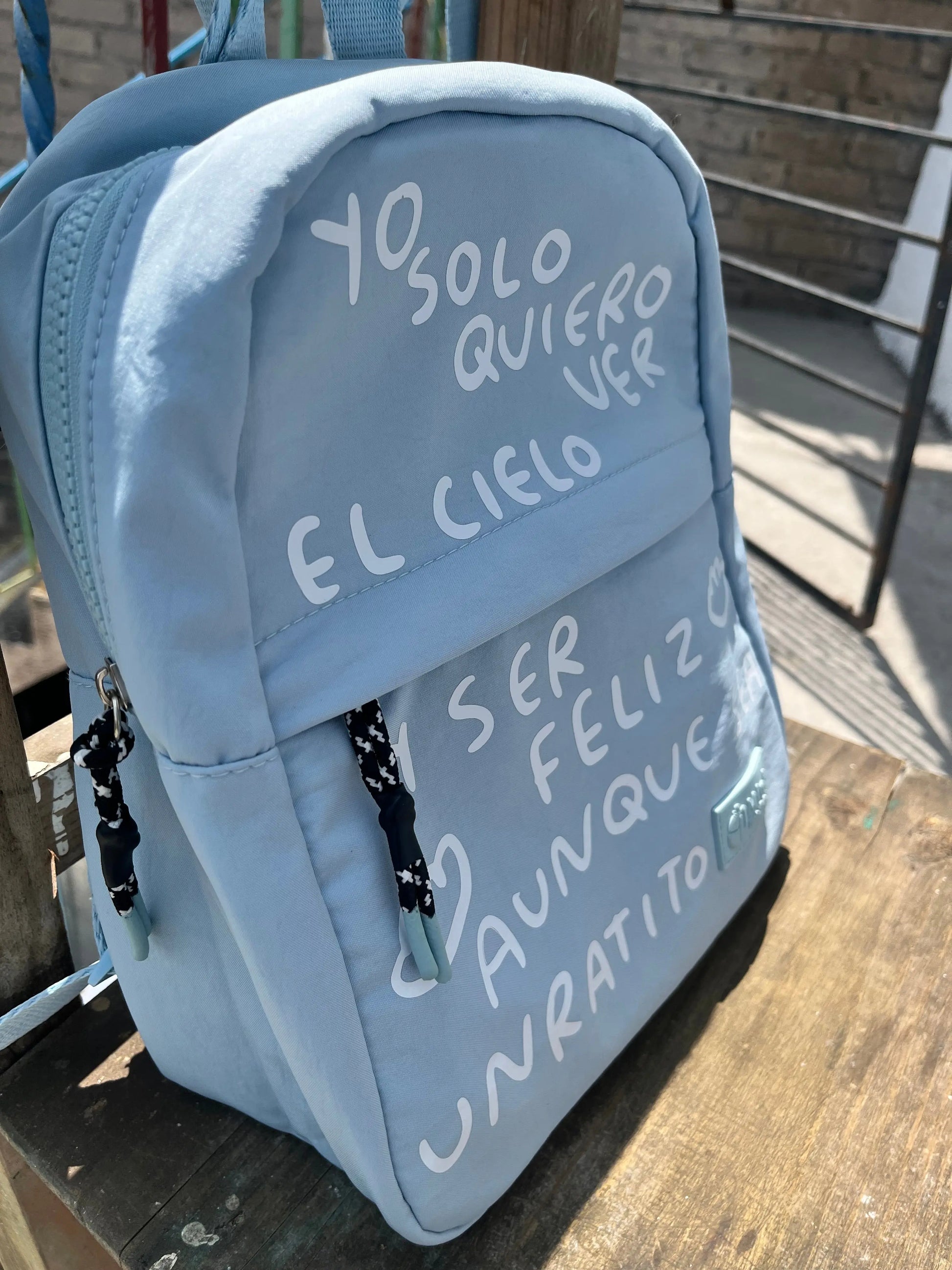 Mochila mini backpack AZUL Torna Gris - Artista Mexicano