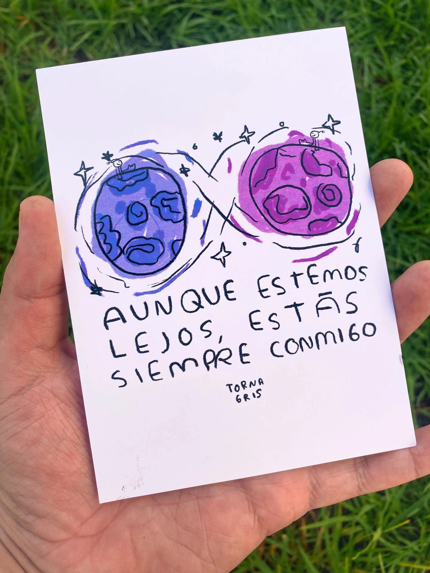 Set de 40 postales para regalar (imprime en casa) - Torna Gris - Artista Mexicano