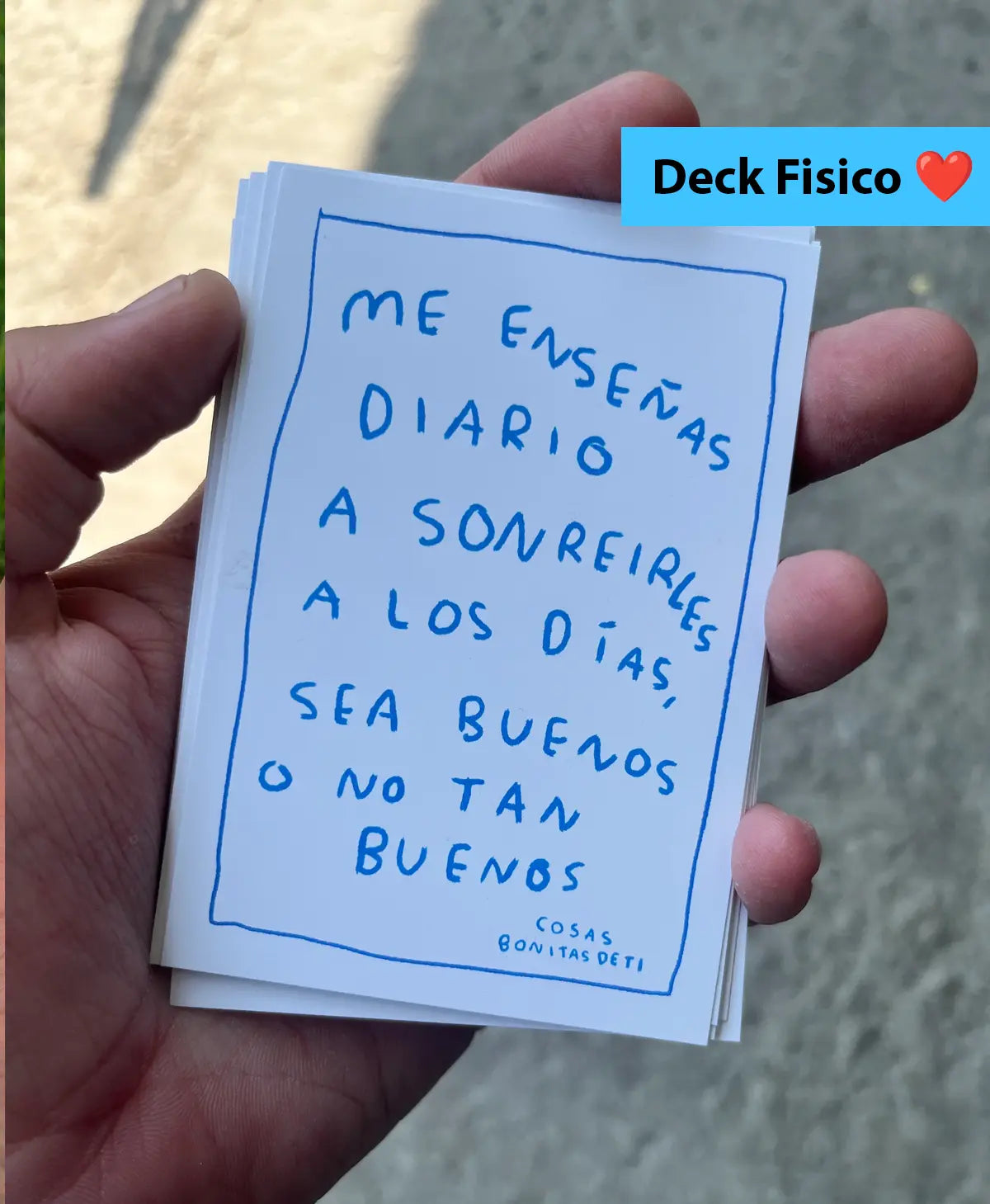 Cartas Todas las cosas bonitas de ti (Fisico) - Torna Gris - Artista Mexicano