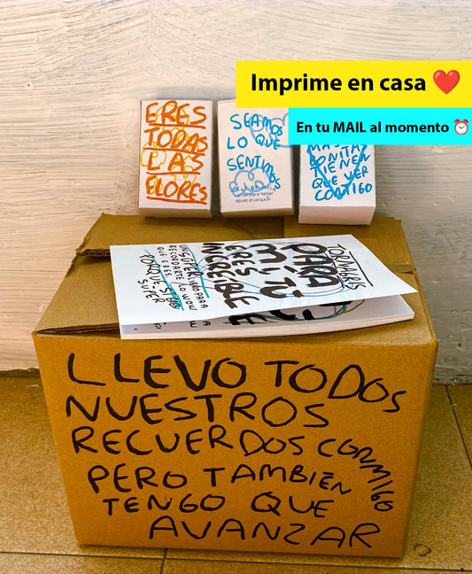 Caja especial COLLAGE con todos los articulos de la tienda (imprime en casa) Torna Gris - Artista Mexicano