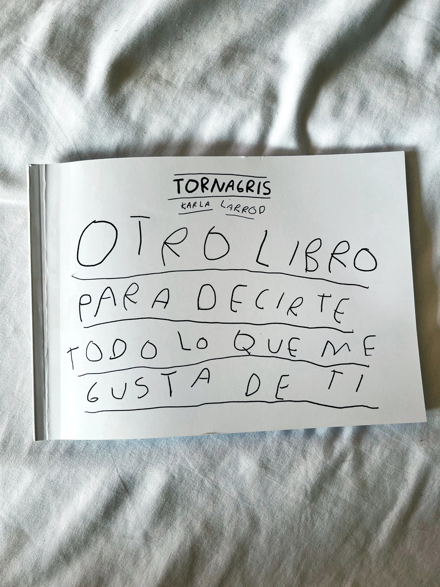 Otro libro para decirte todo lo que me gusta de ti Torna Gris - Artista Mexicano