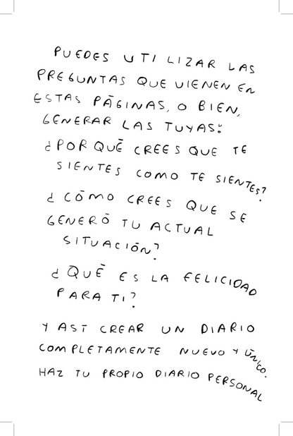 Hola, corazon - Diario para entender tus sentimientos (imprime en casa) - Torna Gris - Artista Mexicano