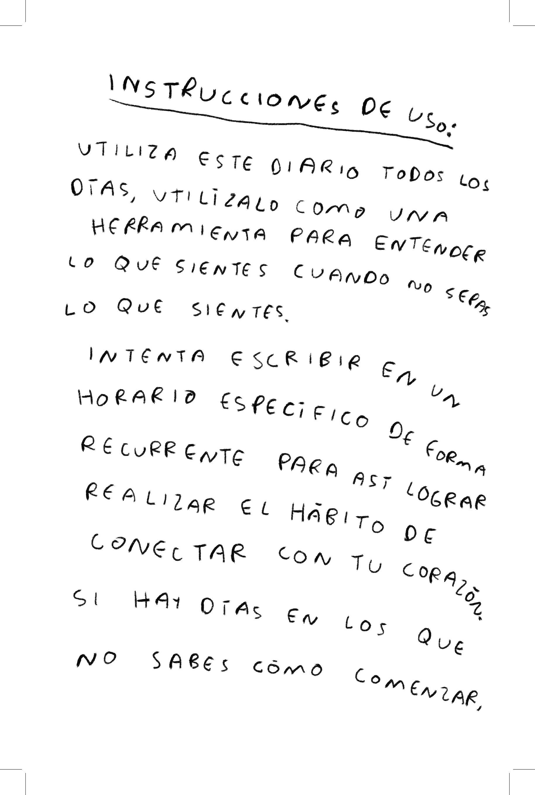 Hola, corazon - Diario para entender tus sentimientos (imprime en casa) - Torna Gris - Artista Mexicano
