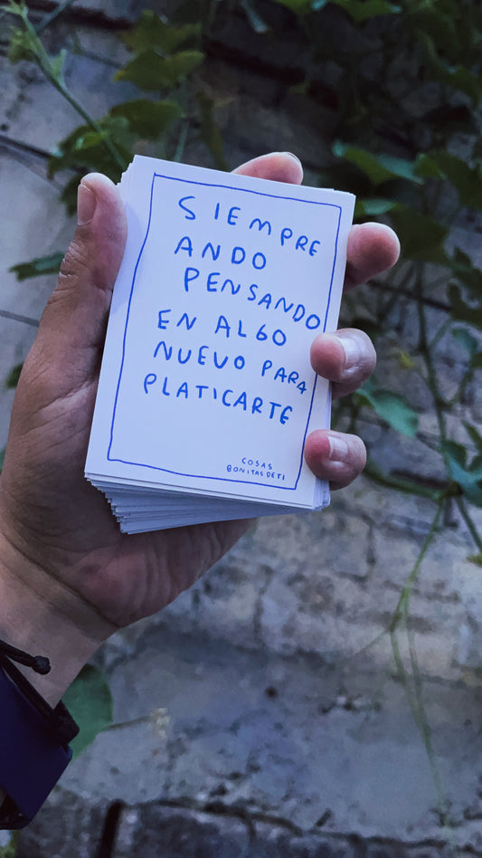 Todas las cosas bonitas de ti — Deck de cartas · Torna Gris
