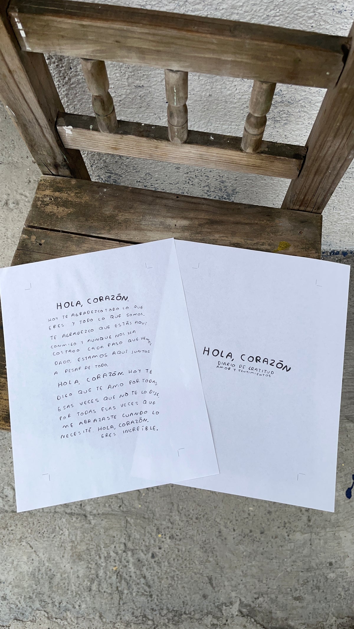 Hola, Corazón (PDF imprimible) | Diario de Sanación, Autoconocimiento y Emociones - Torna Gris - Artista Mexicano