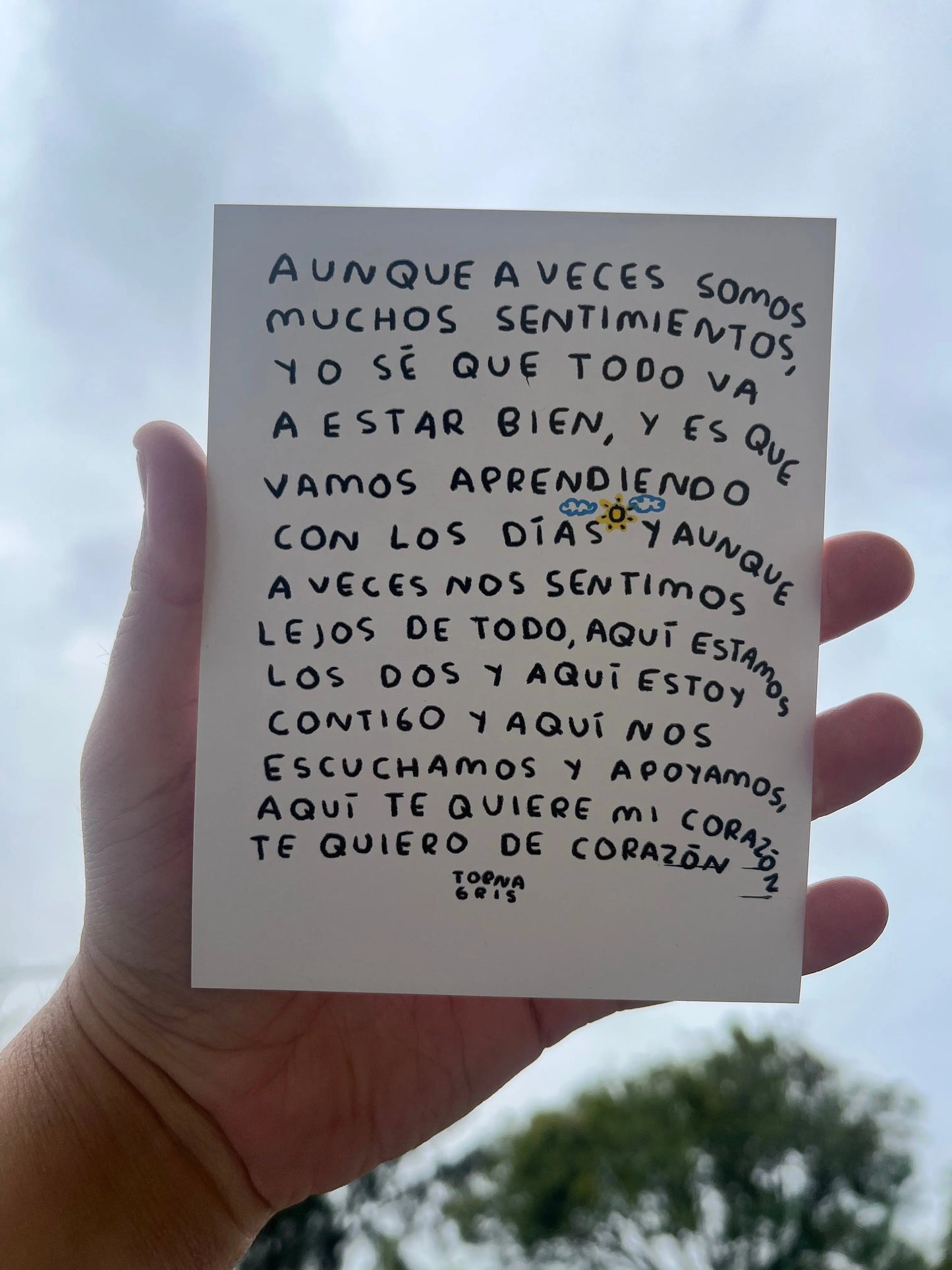 Postales para regalar (Fisico) Torna Gris - Artista Mexicano