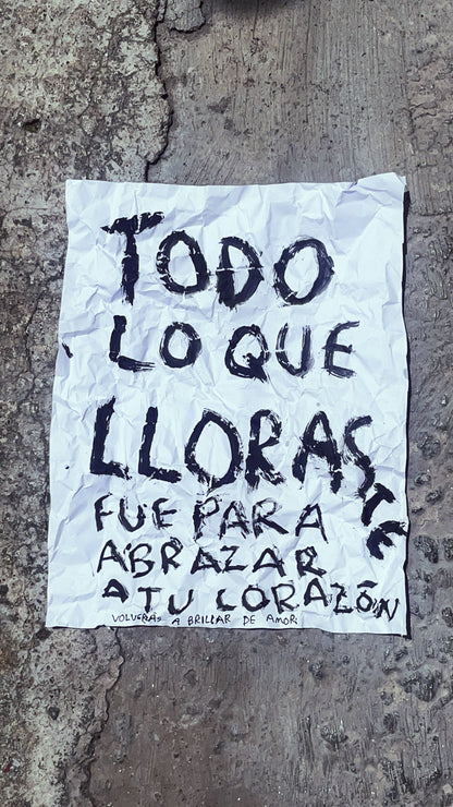 Todo lo que lloraste fue para abrazar a tu corazón — Pintura Original