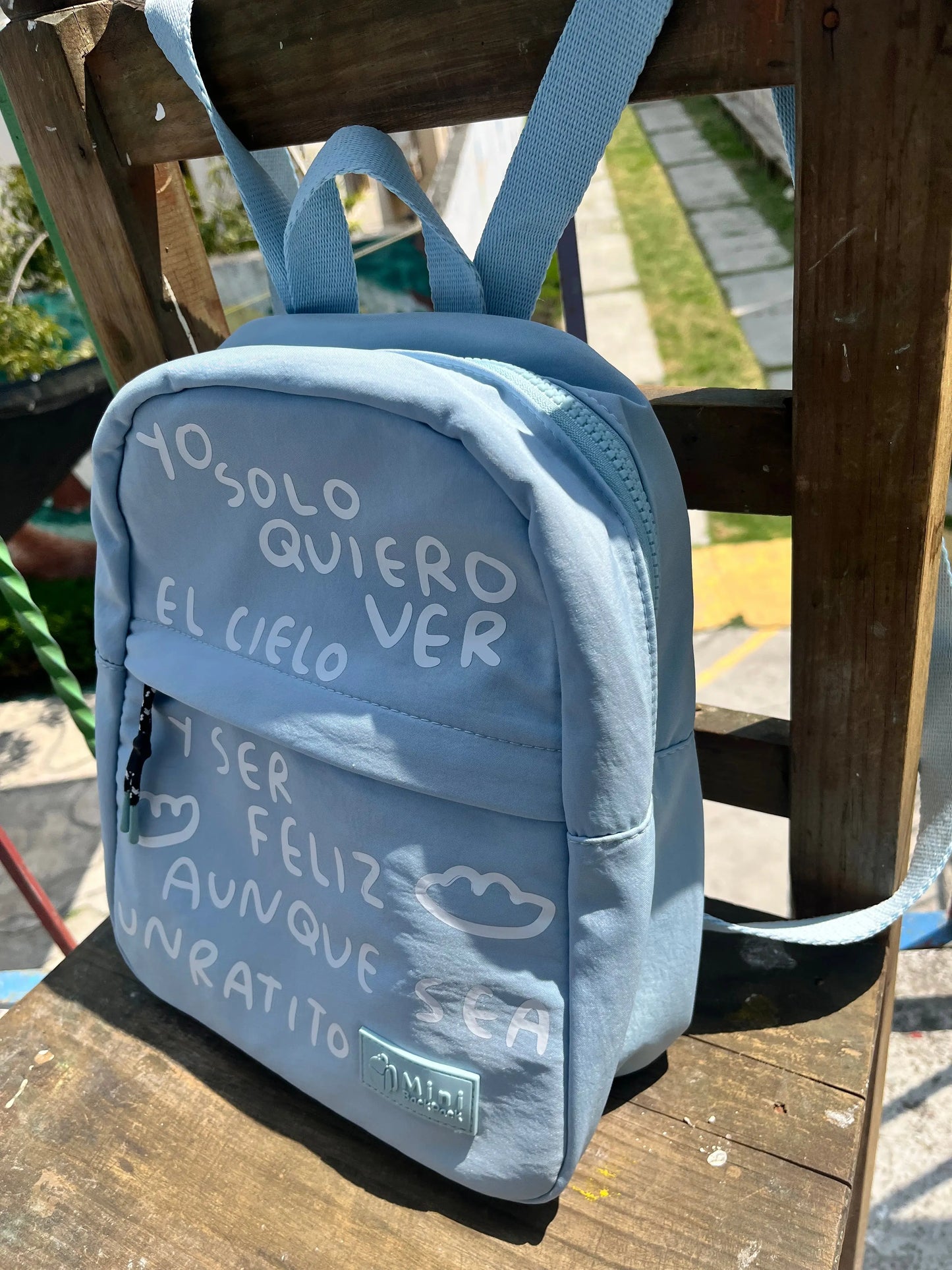 Mochila mini backpack AZUL Torna Gris - Artista Mexicano
