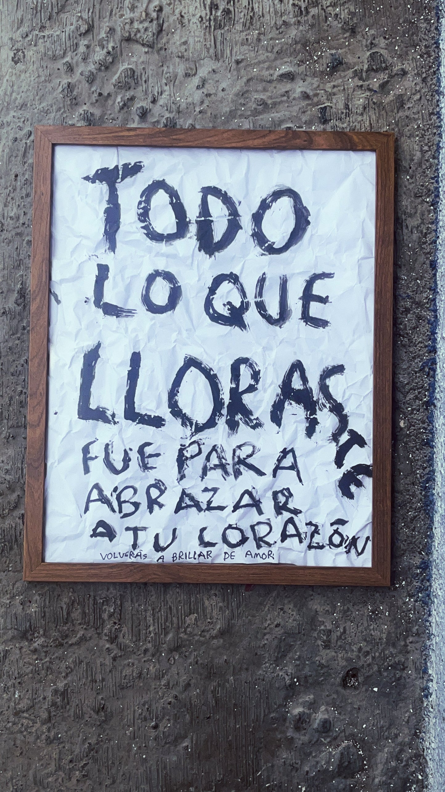 Todo lo que lloraste fue para abrazar a tu corazón — Pintura Original