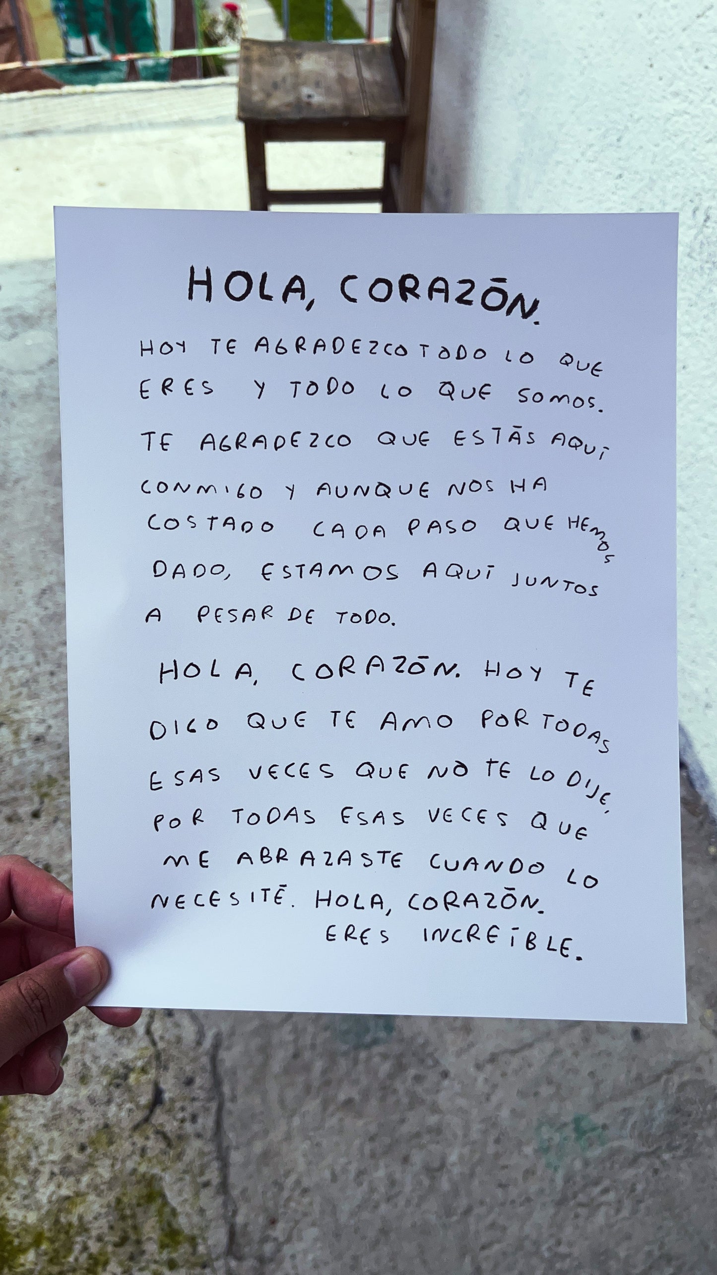 Hola, Corazón — Print Original Firmado