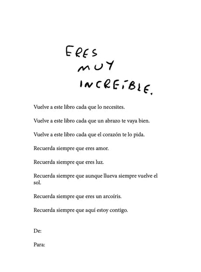 Para mi tu eres increible 2da Edicion (imprime en casa) - Torna Gris - Artista Mexicano