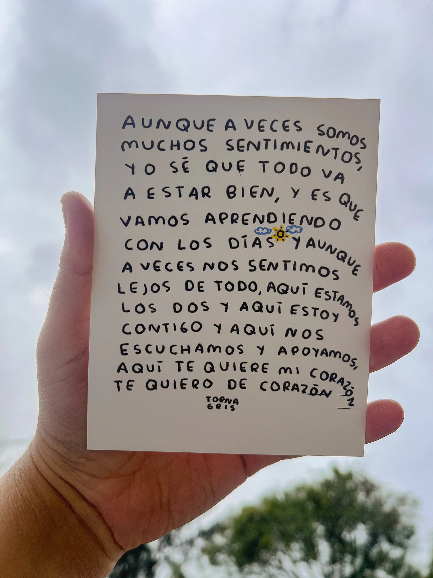 Postales para regalar (Fisico) Torna Gris - Artista Mexicano