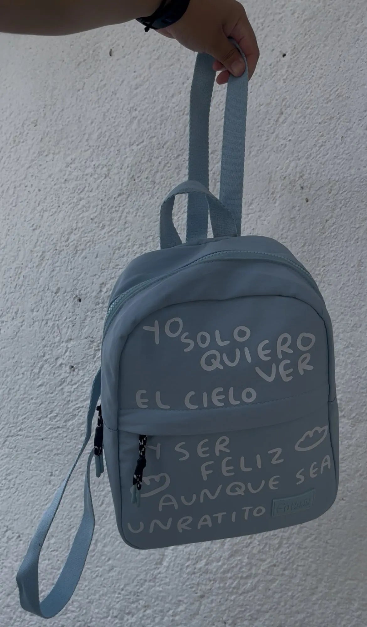 Mochila mini backpack AZUL Torna Gris - Artista Mexicano