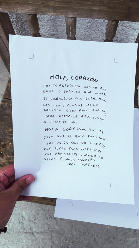 Hola, Corazón (PDF imprimible) | Diario de Sanación, Autoconocimiento y Emociones