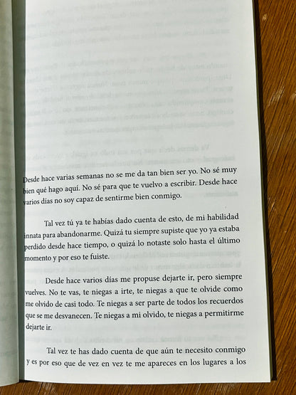 pagina del libro se te olvido decirme como dejarte de querer texto original extraido del libro original 