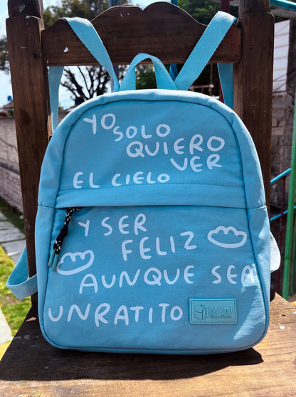 Mochila Mini Backpack Intervenida por Torna Gris | Arte Mexicano