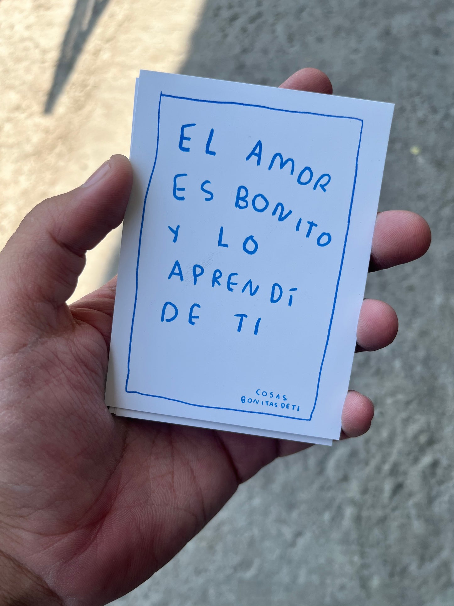 Cartas Todas las cosas bonitas de ti (Fisico) - Torna Gris - Artista Mexicano