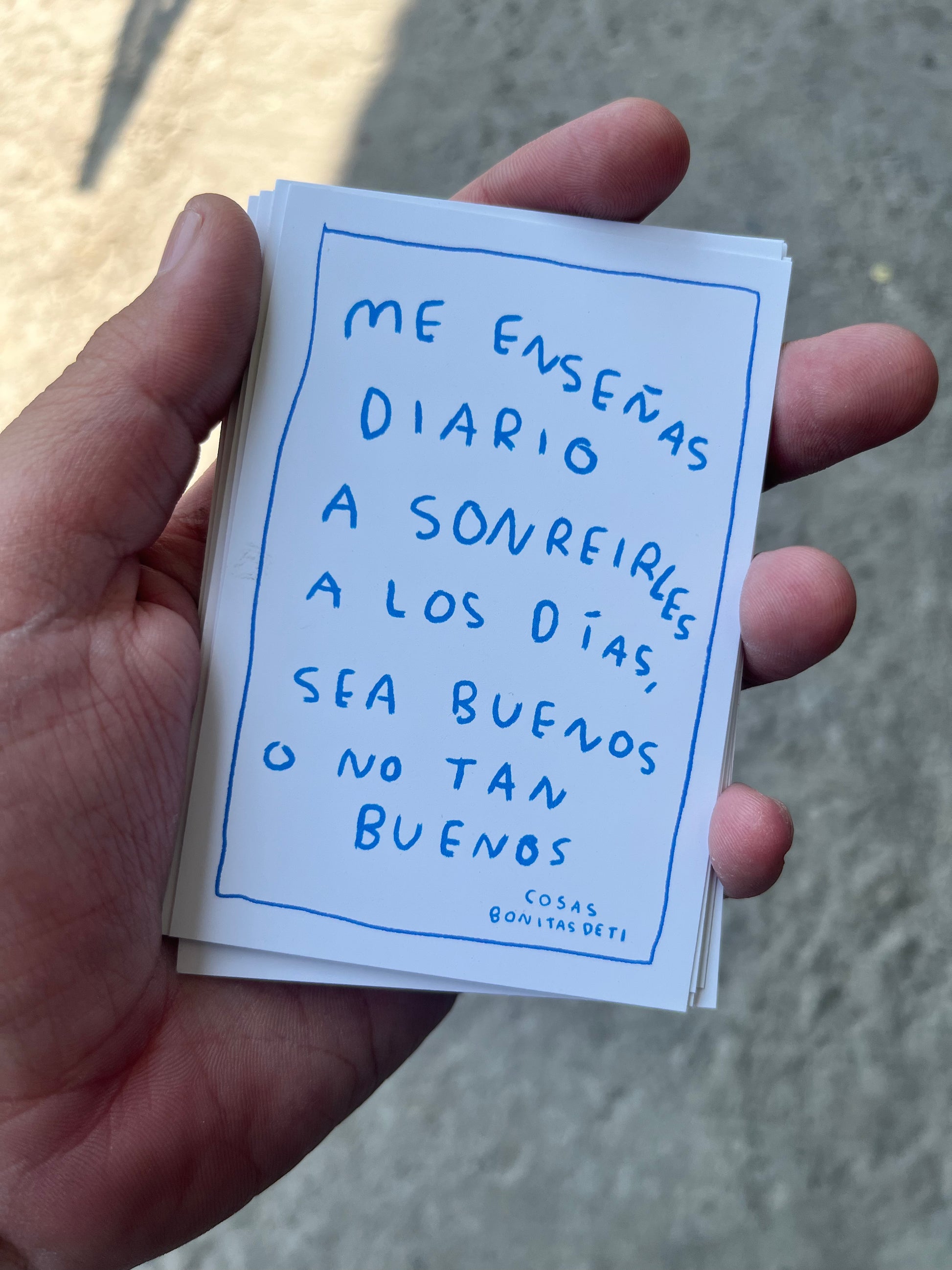 Cartas Todas las cosas bonitas de ti (Fisico) - Torna Gris - Artista Mexicano