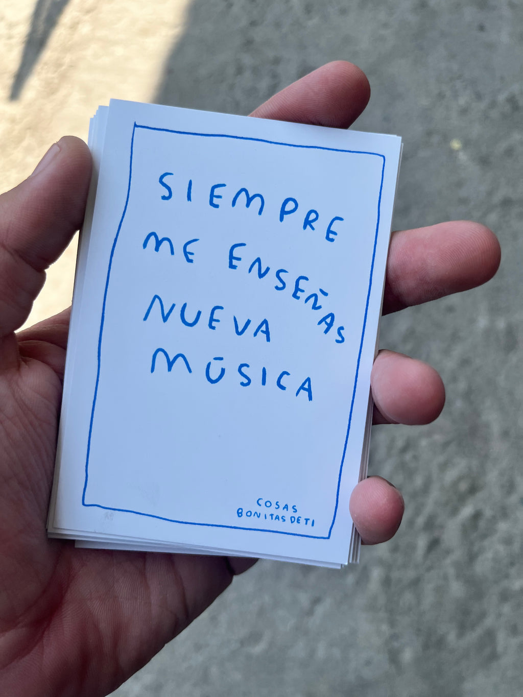 Cartas Todas las cosas bonitas de ti (Fisico) - Torna Gris - Artista Mexicano