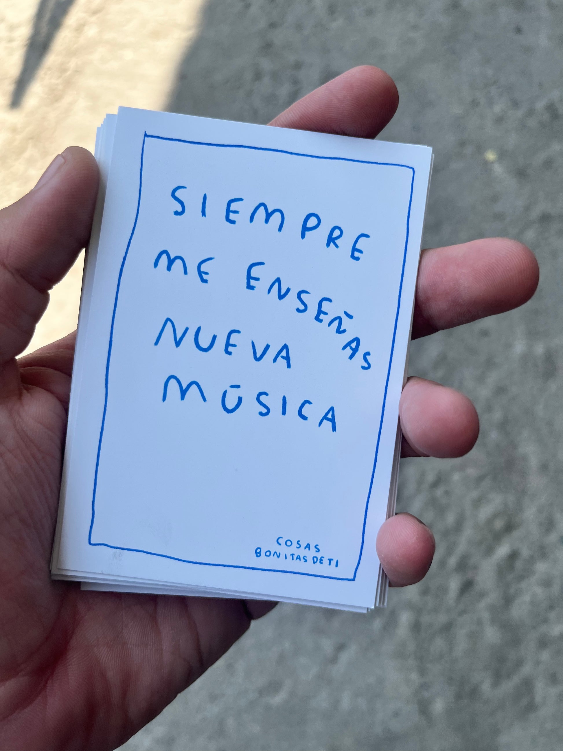 Cartas Todas las cosas bonitas de ti (Fisico) - Torna Gris - Artista Mexicano
