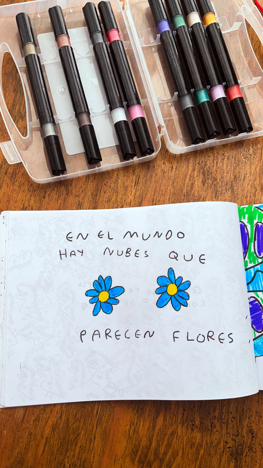 El libro para colorear las nubes
