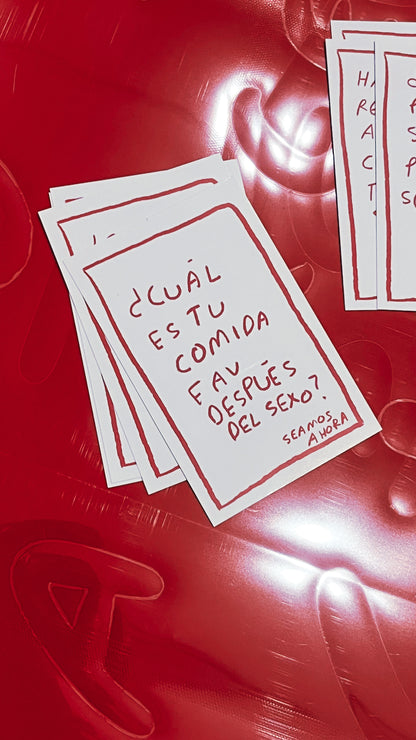 Seamos Nuestro Ahora | ADULTOS (PDF imprimible) - Juego de Mesa de 70 Preguntas sin Filtro para Conectar