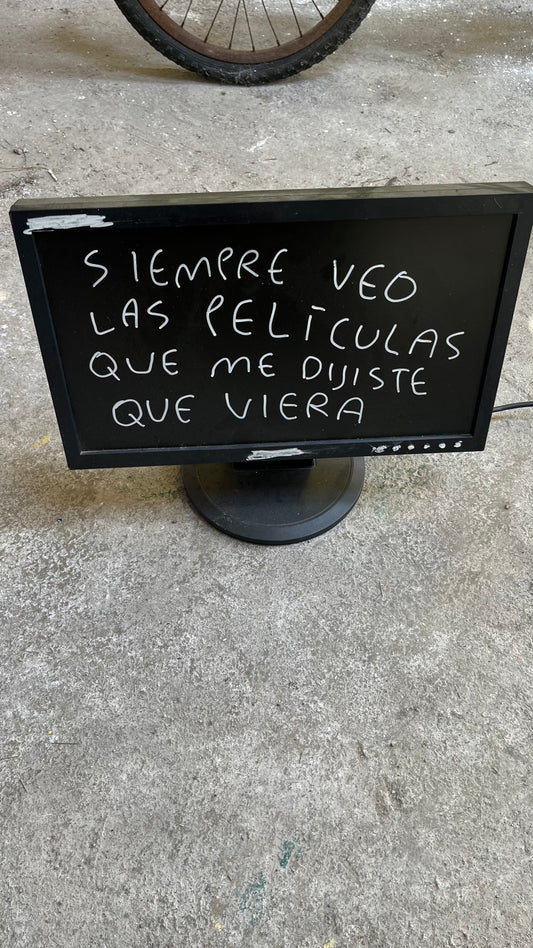 Siempre Veo las Películas que Me Dijiste que Viera – Monitor de PC Intervenido