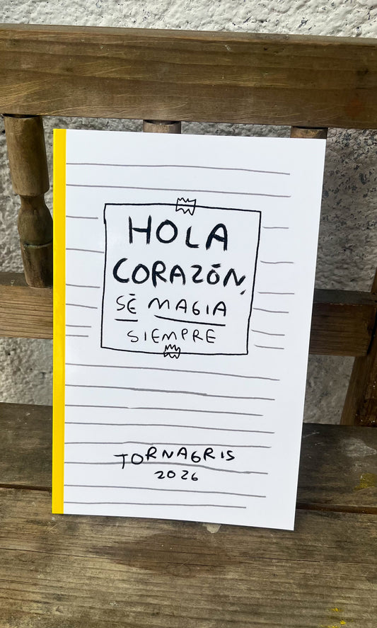 Agenda 2026 Hola Corazón - Planner con Actividades de Autoconocimiento | Torna Gris