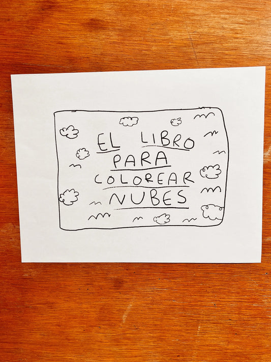 El libro para colorear nubes (imprime en casa) Torna Gris - Artista Mexicano