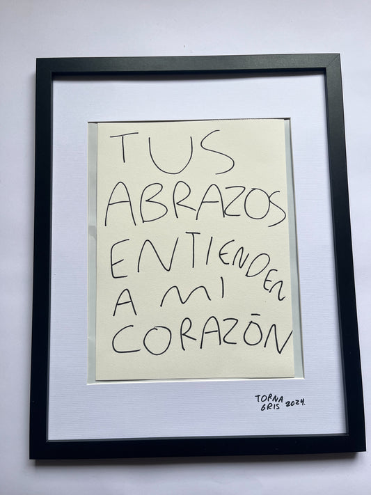 Abrazos cuadro original