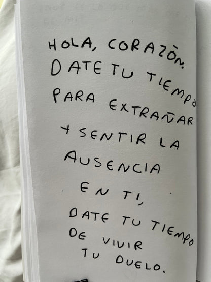 Hola, corazon. Diario para entender tus sentimientos (FISICO) Torna Gris - Artista Mexicano