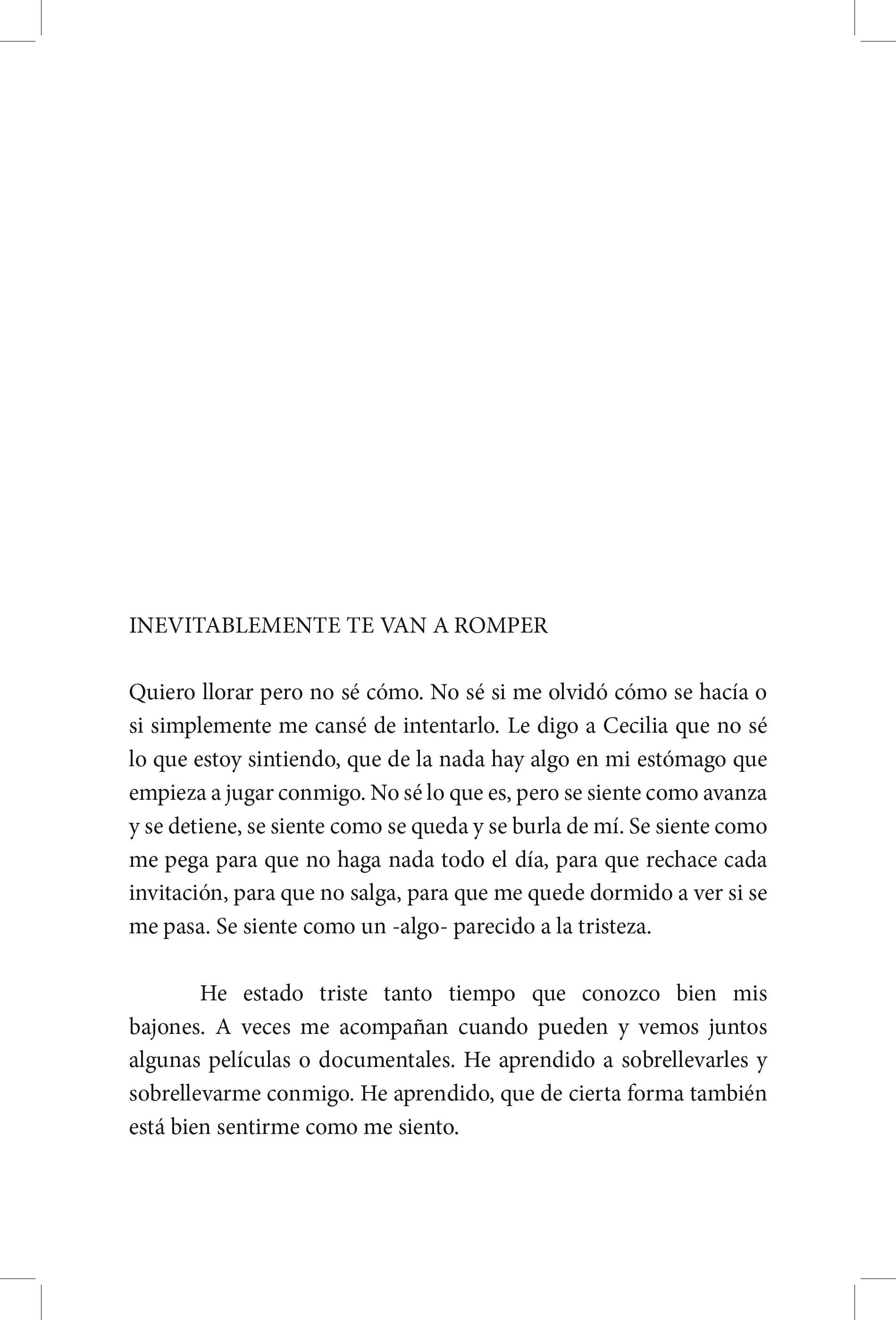 Se te olvido decirme como dejarte de querer (Fisico)