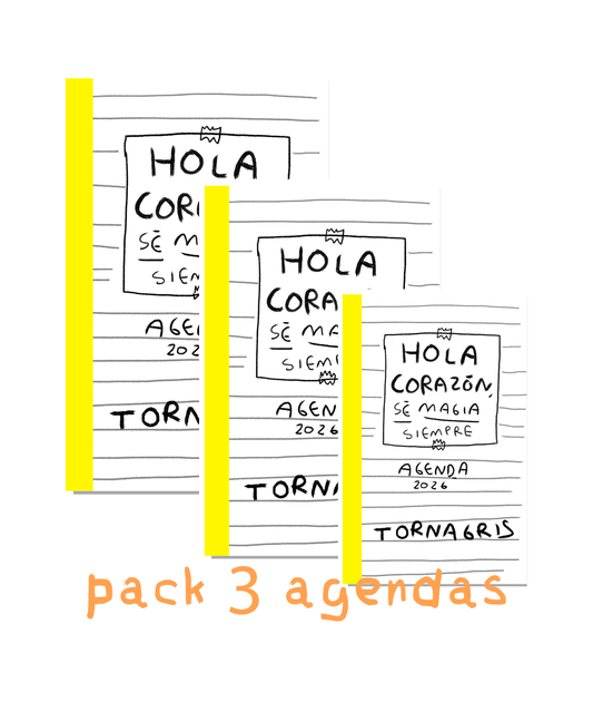 3 Agendas 2026 Hola corazon (Fisico) Preventa
