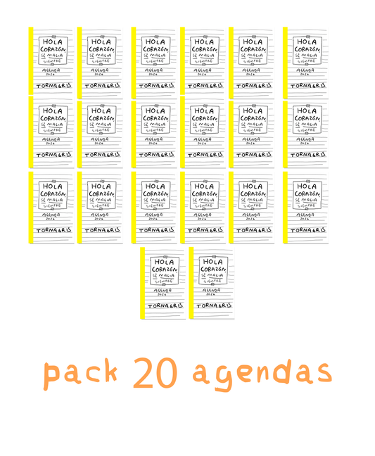 20 Agendas 2026 Hola corazon (Fisico) Pack Fin de año - Preventa (Copia)
