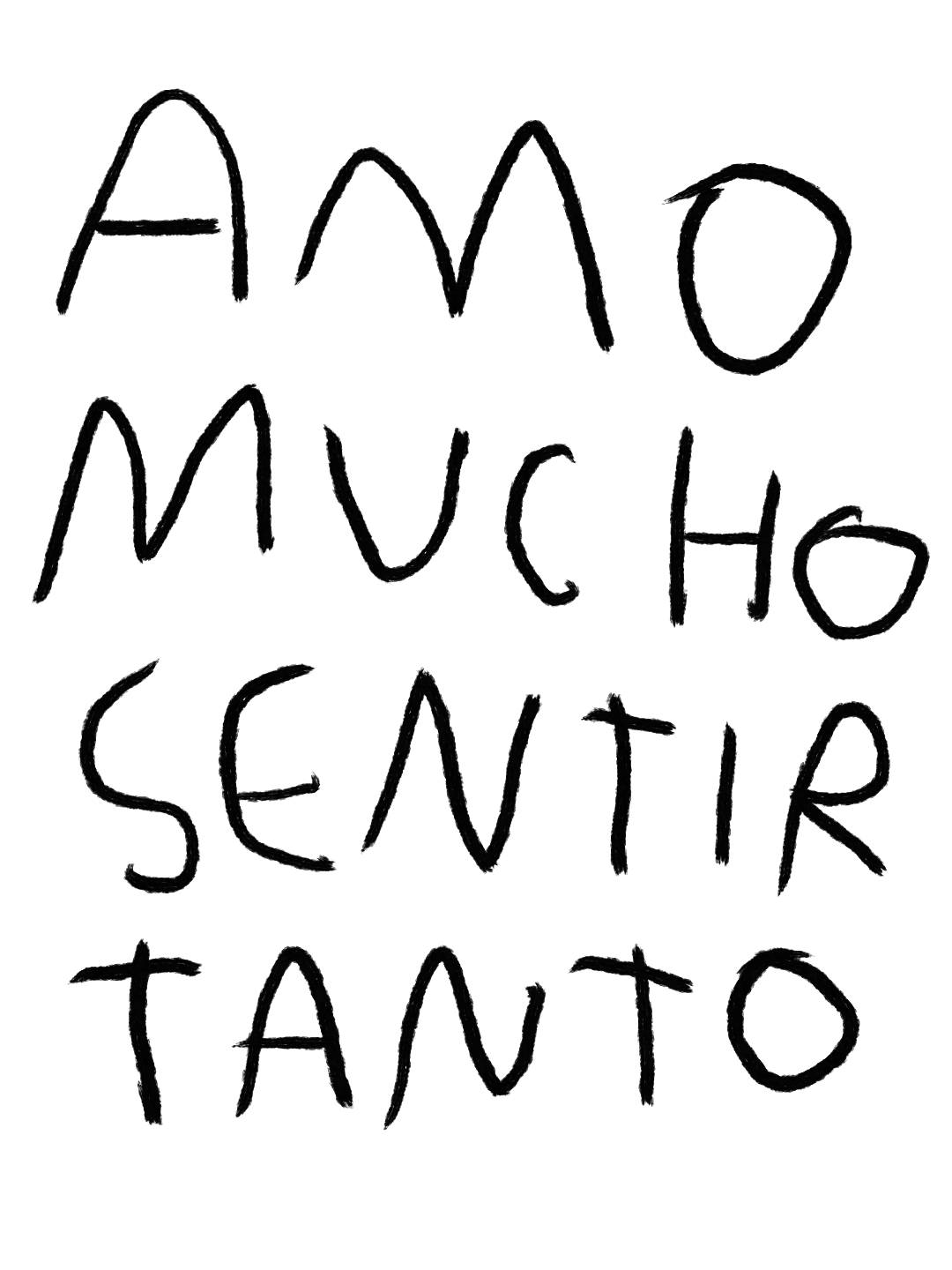 Amo Mucho Sentir Tanto – Print Original Tamaño Carta | Tornagris