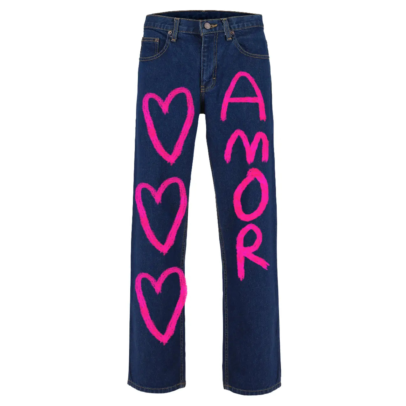 Jeans Amor 3 corazones Torna Gris - Artista Mexicano