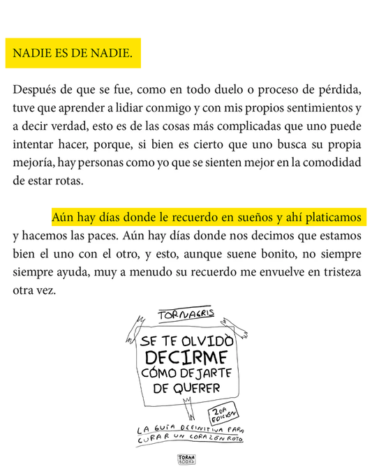Se Te Olvidó Decirme Cómo Dejarte de Querer - Guia basica para curar un corazon roto por desamor (PDF imprimible)
