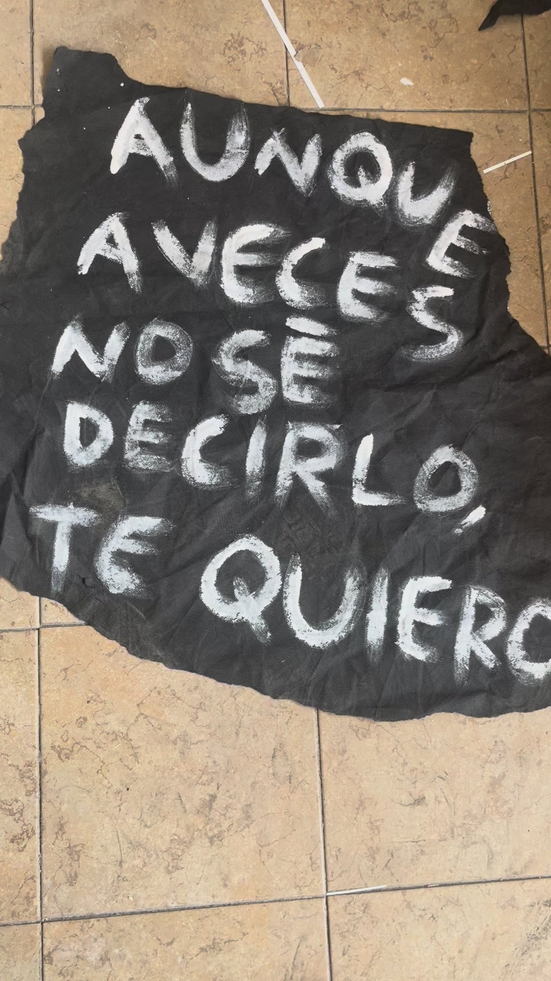 Aunque a veces no se decirlo, te quiero (Pintura original)