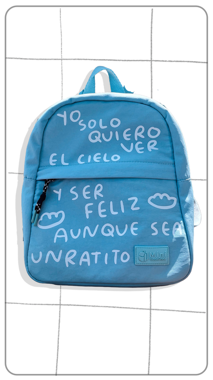 Mochila Mini Backpack Intervenida por Torna Gris | Arte Mexicano