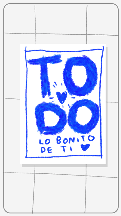 Todas las cosas bonitas de ti — Deck de cartas · Torna Gris