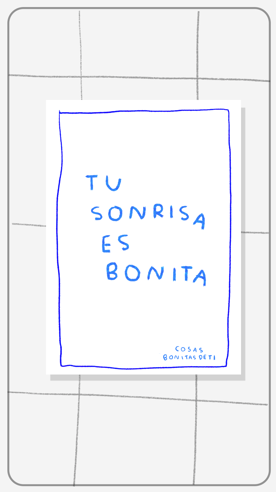 Todas las cosas bonitas de ti — Deck de cartas · Torna Gris