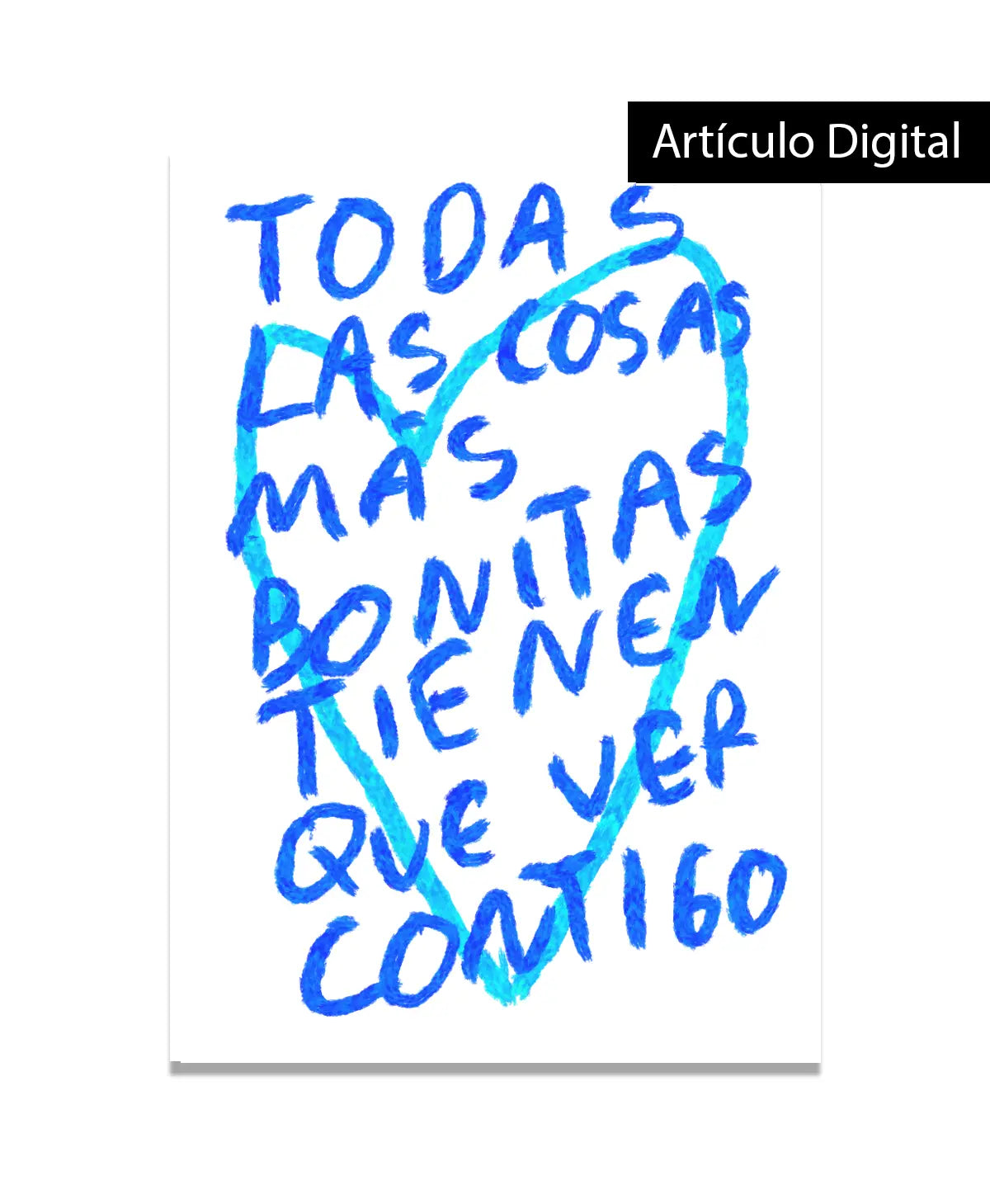 Todas las cosas bonitas de ti (PDF Digital) Torna Gris - Artista Mexicano